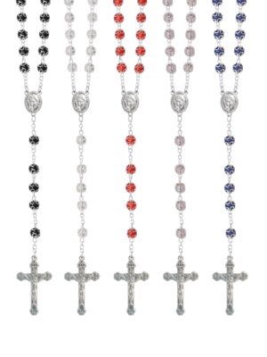 ROSARIO VETRO 8MM COPPETTE GRANDI