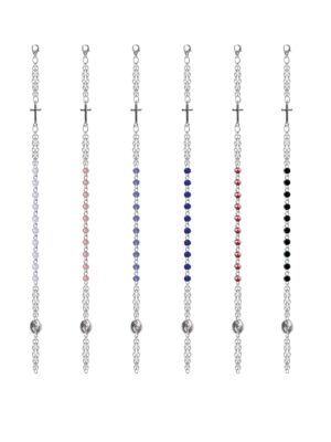 ROSARIO VETRO CRISTALLO 4MM BRACCIALE